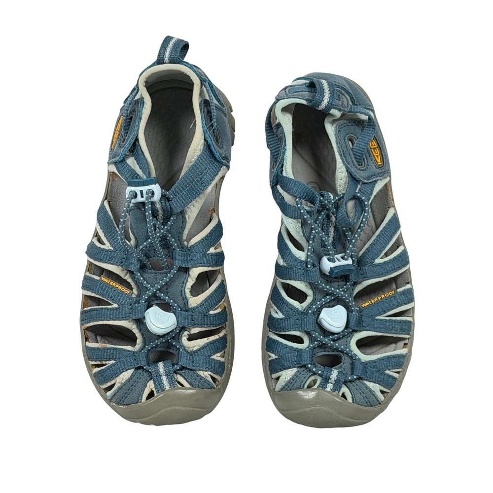 Keen Waterproof Sandals Kids Size 1 Blue Sport Hiking Bungee Strappy‎ 1012310